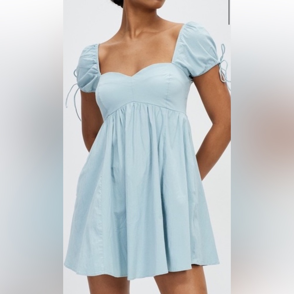 Blue mini dress